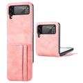 Card Serie Samsung Galaxy Z Flip4 5G Wallet Hülle - Rosa