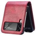 Card Serie Samsung Galaxy Z Flip4 5G Wallet Hülle - Rot