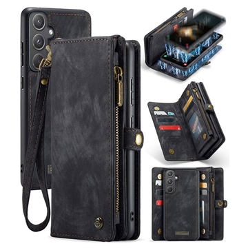 Samsung Galaxy A55 Caseme 008 2-in-1 Multifunktions Wallet Hülle - Schwarz