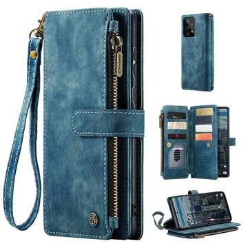 Caseme C30 Multifunktions Samsung Galaxy A53 5G Wallet Hülle - Blau