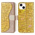 Croco Bling Serie Samsung Galaxy A13 5G Wallet Hülle - Roségold