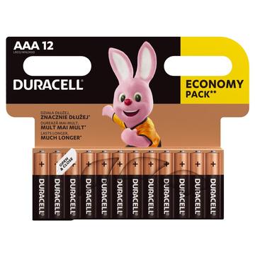 Duracell Basic LR03/AAA Alkaline-Batterien - 12 Stück.