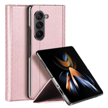 Samsung Galaxy Z Fold5 Dux Ducis Bril Flip Case - Rosa