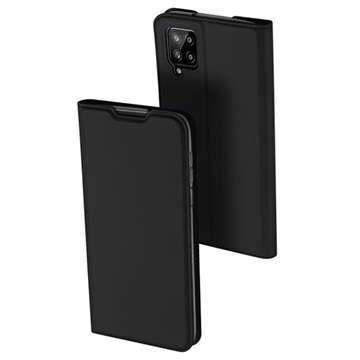 Dux Ducis Skin Pro Samsung Galaxy A12 Flip Hülle - Schwarz