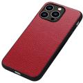 Elegant iPhone 14 Pro Leder Cover - Rot