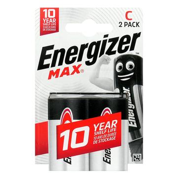 Energizer Max LR14/C Alkaline Batteries - 2 Pcs.