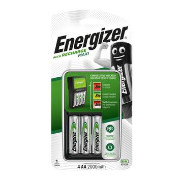 Energizer Maxi-Ladegerät inkl. 4 x R6/AA-Batterien