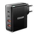 Essager ES-CD37 100W Schnellladegerät - EU Stecker - Schwarz