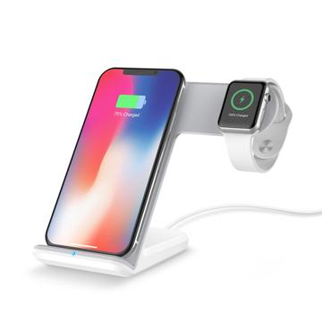 F11 2-in-1 Handy Smart Watch Wireless Charging Stand Qi Wireless Fast Charger für iPhone Samsung Apple Watch