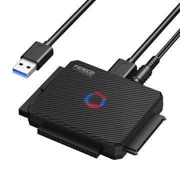 Fideco PL03 USB 3.0 zu HDD/SSD Adapter - Schwarz