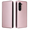 Samsung Galaxy Z Fold5 Flip Case - Karbonfaser - Roségold