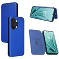 OnePlus Ace 2V/Nord 3 Flip Case - Karbonfaser - Blau