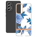 Flower Serie Samsung Galaxy A53 5G TPU Hülle - Blaue Pfingstrose