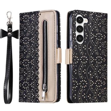 Lace Pattern Samsung Galaxy S23 5G Wallet Hülle