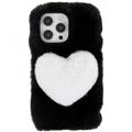 Plush Heart iPhone 14 Pro TPU Hülle - Schwarz