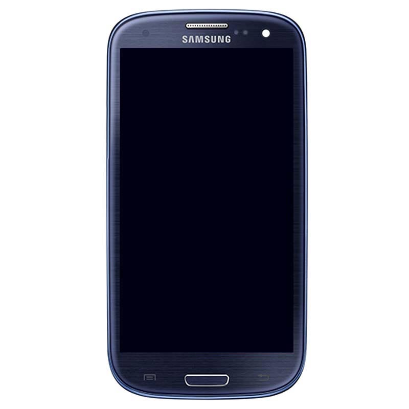 Samsung Galaxy S3 Neo I9300I, I9301I Oberschale  LCD Display  Metallisch Blau