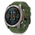 Garmin Fenix 5X/5X Plus/6X/6X Pro/7X/8 Tech-Protect Silikon-Schnurband - 51mm - Militärgrün