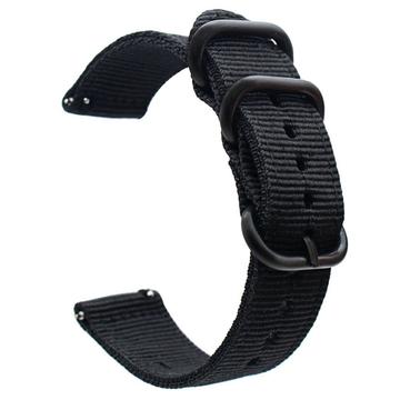 Garmin Venu 2S / Vivoactive 4S Nylon-Armband 18mm - Schwarz