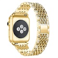 Apple Watch Series 7/SE/6/5/4/3/2/1 Glam Armband - 45mm/44mm/42mm - Gold