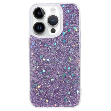 iPhone 15 Pro Glitter Flakes TPU Hülle