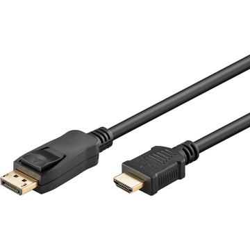 Goobay DisplayPort auf HDMI Kabel - UHD, 4K @ 60 Hz - 1m