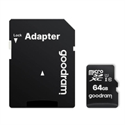 GoodRam MicroSDHC-Speicherkarte M1AA-0640R12 - Klasse 10 - 64GB