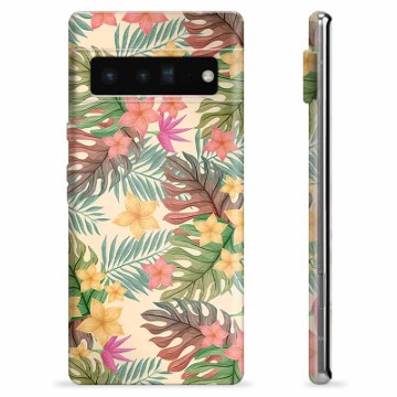 Google Pixel 6 Pro TPU Hülle - Pinke Blumen