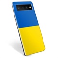 Google Pixel 6 Pro TPU Hülle Ukrainische Flagge - Gelb und Lichtblau