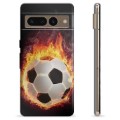 Google Pixel 7 Pro TPU Hülle - Fußball Flamme