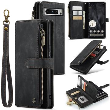 Google Pixel 8 Pro Caseme C30 Multifunktions Wallet Hülle - Schwarz