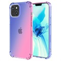 Gradient Stoßfeste iPhone 14 Max TPU Hülle - Blau / Rosa