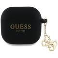 AirPods 4 Guess 4G Charm Silikonhülle - Schwarz