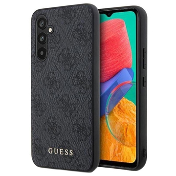 Guess 4G Metal Gold Logo Samsung Galaxy A54 5G Hybrid Hülle - Grau