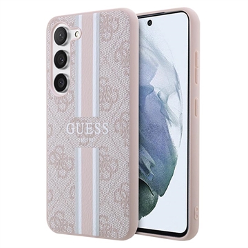 Guess 4G Printed Stripe Samsung Galaxy S23 5G Hybrid Hülle - Rosa