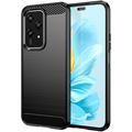 Honor 200 Lite Gebürstete TPU Hülle - Karbonfaser - Schwarz