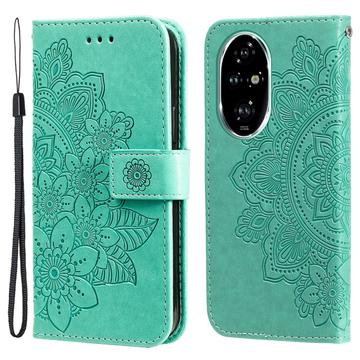 Honor 200 Pro Mandala Serie Wallet Hülle - Grün