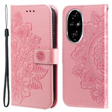 Honor 200 Pro Mandala Serie Wallet Hülle - Rosa