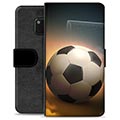 Huawei Mate 20 Pro Premium Schutzhülle mit Geldbörse - Fußball