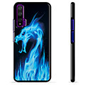 Huawei Nova 5T Schutzhülle - Blauer Feuerdrache