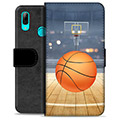 Huawei P Smart (2019) Premium Schutzhülle mit Geldbörse - Basketball