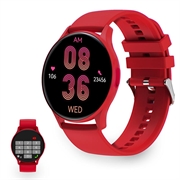 Ksix Core AMOLED Smartwatch mit Sport-/Gesundheitsmodi - Rot