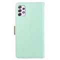 Lace Pattern Samsung Galaxy A53 5G Wallet Hülle - Grün