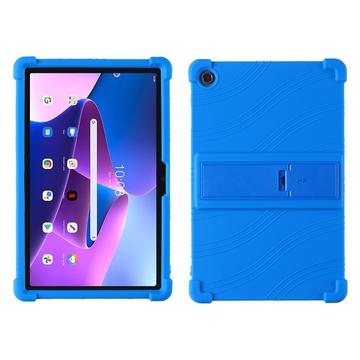 Lenovo Tab M10 Plus Gen 3 Silikonhülle mit Kickstand - Blau