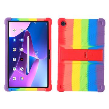 Lenovo Tab M10 Plus Gen 3 Silikonhülle mit Kickstand - Bunt