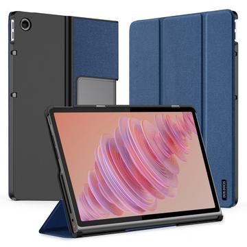 Lenovo Tab Plus Dux Ducis Domo Tri-Fold Smart Folio Hülle - Blau