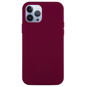 iPhone 14 Pro Liquid Silikon Case - Weinrot