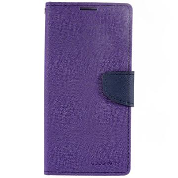 Mercury Goospery Fancy Diary Samsung Galaxy S23 Ultra 5G Wallet Hülle - Purpur