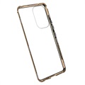 Samsung Galaxy A53 5G Magnetisches Cover mit Panzerglas - Gold