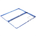 Samsung Galaxy Note20 Magnetisches Cover mit Panzerglas - Blau