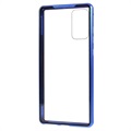 Samsung Galaxy Note20 Magnetisches Cover mit Panzerglas - Blau